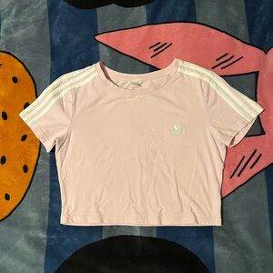 adidas baby pink crop top